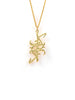 Barakat Blessings Pendant Necklace Handmade 18k yellow gold Diamond cut chain 18" Charity 